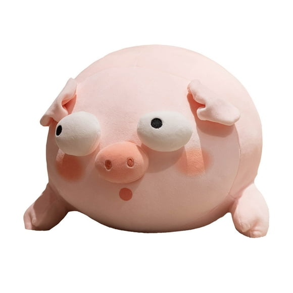Stuffed Pillow Toy Extra Soft Adorable Appearance Vivid Expressions Washable Non-Fading PP Cotton Stuffed Doll Toy Cartoon Pig Pillow Cushion Decor Bedroom Supplies