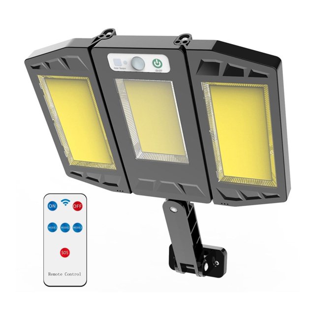 10000Lm LED Solar Parking Lot Lights Solar Lamp Powered Sunlight Waterproof PIR Motion Sensor Street Light For Garden Decoration ,Energy Saving and Security