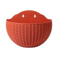 thumbnail image 1 of Flower Pot Exquisite Wall-mounted Plastic Wall Hanging Basket Flowerpot for Garden, 1 of 8