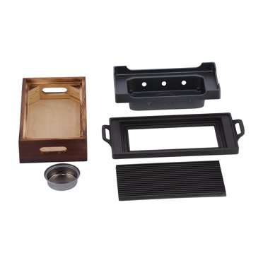 ANGGREK Poêle à Griller Barbecue, Plateau de Cuisson Barbecue Multifonction Sans Fumée Antiadhésif, Fournitures de Barbecue