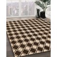 thumbnail image 3 of Ahgly Company Tapis d'Intérieur Lavable en Machine Carré Transitionnel Noir Brun, 3 Pieds Carré, 3 of 7
