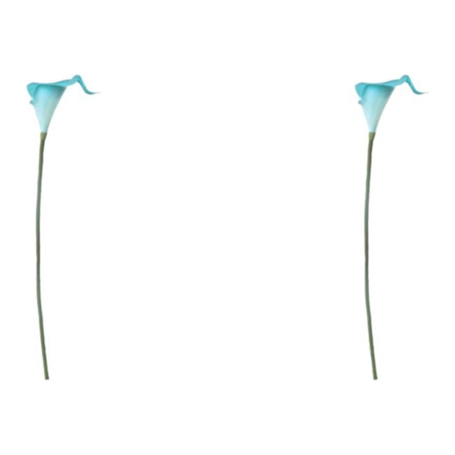 kurtrusly Wedding Decor With Simulated Calla - Choose Variety Of Colors And Styles With High 3D And Simulation Durable PU jewelry Blue 2PCS