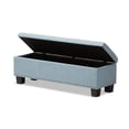 thumbnail image 2 of Banc de Rangement Hannah Bleu Pâle, 2 of 8