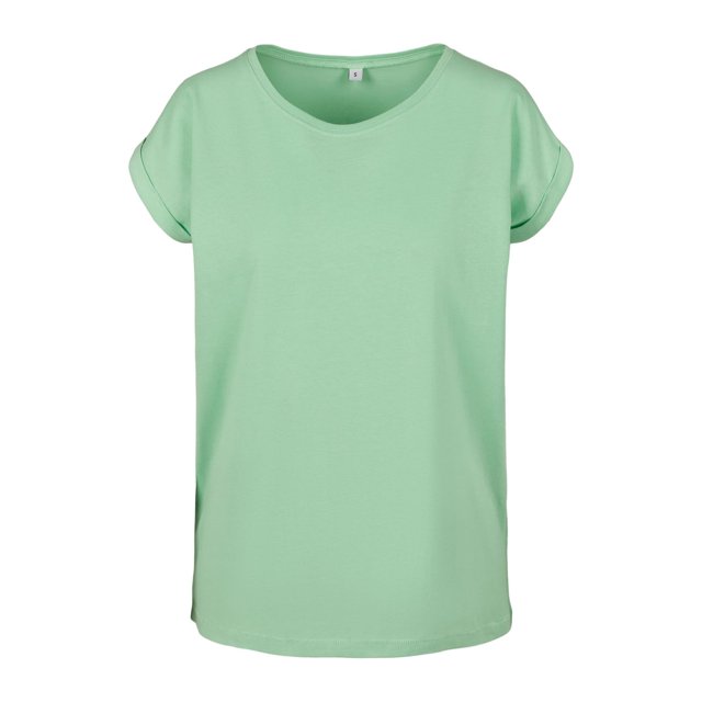 Build Your Brand T-Shirt à Épaules Étendues pour Femmes