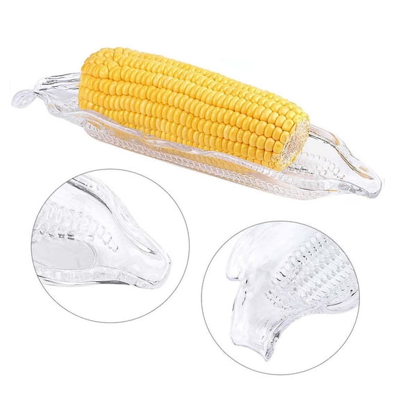 Corn Tray,Plastic Corn Trays Transparent Corn Dishes,Plastic Corn Trays Transparent Tray Corn Dish,Corn Dinnerware,Corn On The Cob Dishes,Corn Trays 8.7"X10.82"