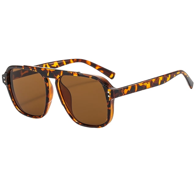 Lunettes de Soleil Polarisées pour Hommes et Femmes, Protection Mode, Monture Ronde Classique