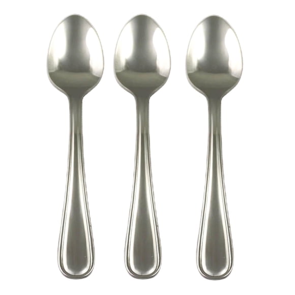 Mainstays 3-Piece Fleetline Dinner Spoons Silver, Adult