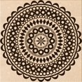 thumbnail image 1 of Ahgly Company Machine Washable Indoor Square Transitional Deep Peach Orange Area Rugs, 4' Square, 1 of 7