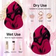 thumbnail image 3 of 3 Pcs Gourd shape Beauty Sponge Egg Puff Face Soft Puff Beauty Makeup Tool Sponge, 3 of 5