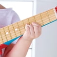 thumbnail image 4 of Hape E0601 Flame First Kids Wooden Toy Guitar Ukelele Musical Instrument, Blue, 4 of 5