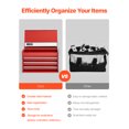 thumbnail image 3 of VEVOR Tool Box 8.6-inch Portable Metal Tool Box 3 Drawers Tool Organizer Red, 3 of 9