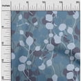 thumbnail image 2 of oneOone Viscose Chiffon Medium Blue Fabric Abstract Leaf Sewing Craft Projects Fabric Prints By Yard 42 Inch Wide, 2 of 4