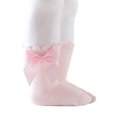thumbnail image 3 of Kmbangi Kids Socks Toddler Solid Color Short Tube Socks with Big Bowknot, 3 of 9