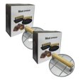 thumbnail image 1 of Oleegame Rouleau de Papier d'Aluminium 2 Pcs Hamburger Rond 6,3 Po avec Poignée en Bois Résistante à la Chaleur Gril en Métal pour BBQ Hamburger Viande Sandwish Accessoire de Steak pour Dessus Plat Gr Argent, 1 of 9