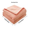 thumbnail image 3 of Meitianfacai Couverture en Coton Ajourée Couverture en Coton Simple Serviette Couverture Couverture d'Été Couverture de Sieste Couverture d'Été Fraîche (Rose), 3 of 8