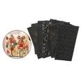 thumbnail image 3 of Quilting Fabric, 5pcs Cotton Craft Fabric Bundle Patchwork Pre-Cut Quilt Squares Black, 3 of 9