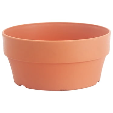 XIPYYKM 6 Inch Imitation Terracotta Shallow Succulent Pot - 1 Pack Terra Cotta Clay Pots with Drainage, Cacuts Terra-Cotta Indoor and Outdoor Planters with Drainage Hole