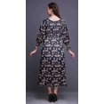 thumbnail image 4 of Bimba Robe Longue Décontractée à Volants pour Femmes, Imprimée, Taille Smockée, Medium, 4 of 5