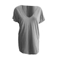 thumbnail image 4 of Yubnlvae T-Shirt Décontracté à Poche à Manches Courtes pour Femmes, T-Shirt Décontracté à la Mode pour Femmes Uni avec Poche, Liquidation! Uni, Col Rond, Gris, TTG, 4 of 4