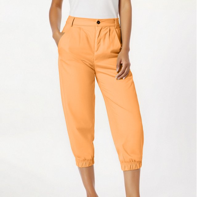 Nuoqisi Pantalon de Jogging de Golf Extensible pour Femmes, Coupe Raccourcie - Pantalon de Survêtement Fuselé Athlétique Décontracté pour le Travail, Robe, Voyage avec Poches 2026