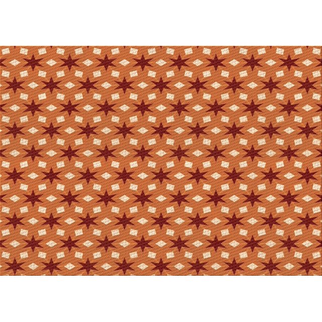 Ahgly Company Tapis Rectangulaire Lavable en Machine Intérieur Transitionnel Rouge Écarlate, 2 Pieds x 5 Pieds