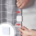 thumbnail image 2 of Birdeem Pack Shower Spatter Clips for Curtain Self Adhesive Shower Curtain Clips Guard Spatter Curtain Clips Windproof Stop Protectes Clips Clamp, 2 of 12