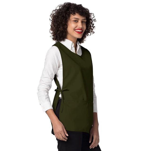 Adar Unisex Cobbler Apron (2 Pack) with 2 Pockets/Adjustable Ties - Available in 18 Colors
