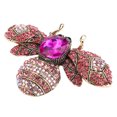 thumbnail image 1 of Broche Vintage, Forme d'Abeille Belle Attrayante Bijou de Broche pour Fêtes Rouge Rose, 1 of 8