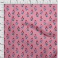 thumbnail image 3 of oneOone Cotton Silk Fabric Leaves & Floral Block Print Sewing Fabric BTY 42 Inch Wide, 3 of 4