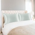 thumbnail image 2 of PiccoCasa Set of 2 Queen Satin Pillowcase Durable&Soft Enveloped Gray, 2 of 7