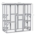 thumbnail image 3 of PawHut Catio d'Extérieur, Résistant aux Intempéries avec Plateformes, Gris, 3 of 10