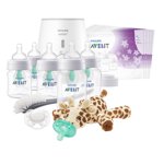 Philips Avent Anti-colic Baby Bottle with AirFree Vent All In One Gift Set, SCD308/01