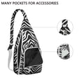 thumbnail image 2 of Rainbow Zebra Print Sling Bag - Colorful Abstract Zebra Stripes Crossbody Backpack for Women & Men, Modern Fashion Shoulder Bag (Cute Cartoon Zebra Pattern, Water-Resistant & Lightweight), 2 of 4