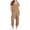 AA-Khaki, variant on QATAINLAV Women's Loose Jumpsuits 2025 Summer One Piece Short Sleeve Overalls Solid Casual V Neck Wide Leg Jumpsuit with Pockets Orange XXL