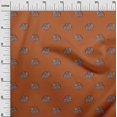 thumbnail image 2 of oneOone Viscose Chiffon Fabric Elephant Block Print Fabric BTY 42 Inch Wide, 2 of 4
