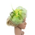 thumbnail image 2 of Kcodviy Women Wedding Mesh Hat Running Caps Fascinator Penny Ribbons and Men's Mesh Hats Feathers Party Muffins Trucker Hat Post Season Caps for Running, 2 of 2