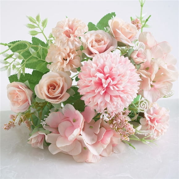 PEONAVET le Porte-Bébé Belle Fleurs Artificielles en Soie Factices Bouquet de Mariage Saint-Valentin Déco Nuptiale