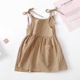 thumbnail image 2 of 2025 Robes Jeunes Unies pour Tout-Petits Poches Sans Manches Plage Bretelles Robes Cœur Robe Princesse, 2 of 3
