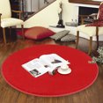 thumbnail image 3 of Plush Chair Floor Mat Round Carpet Children Bedroom Mat Play Tent Area Rug Yoga Mat, 3 of 6