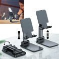 thumbnail image 5 of Foldable Smart Phone Tablet Desktop Holder Stand - Black, 5 of 5