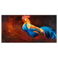 thumbnail image 2 of Coq Bleu et Orange - Art Animalier sur Toile, 2 of 3