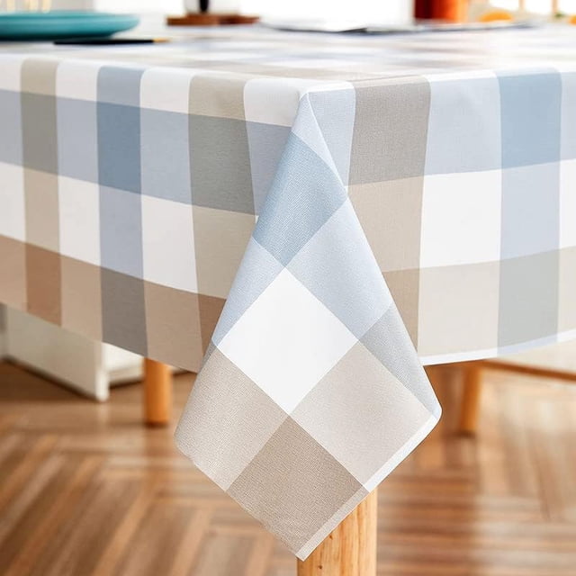 Fall Sunflower Vinyl Tablecloth Rectangle Plastic PVC Oilcloth Tablecloths Wipeable Table Cloth Cover for Foot Folding Tables Kitchen Dining Room Table Crafting x