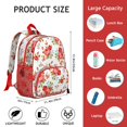 thumbnail image 4 of Floral and Leopard Print Students Backpack - Rustic Country Style with Bright Boho Sunflower and Butterfly Illustration, Lightweight and Durable for School, 4 of 5