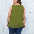 thumbnail image 4 of Timegard Womens Plus Size Tank Tops Ribbed V-Neck Comfy Casual Loose Shirt Top Basic Tee Blouse Undershirts, 4 of 7