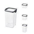 thumbnail image 2 of HEVIRGO Bocaux Alimentaires Multifonctions pour Bonbons, Bocaux de Rangement pour Biscuits avec Couvercles, Contenants Alimentaires Transparents Gain de Place avec Couvercles, Convenant au Réfrigérateur et à la Cuisine, TG (60,8 oz), 2 of 10