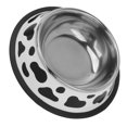 thumbnail image 3 of Stainless Steel Dog And Cat Bowl, Pet Dog Feeder Bowl Cute Shatterproof Round Cow Pattern  For Puppies For Wet Food For Small Dogs, 3 of 9