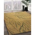 thumbnail image 3 of Ahgly Company Tapis d'Intérieur Lavable en Machine Carré Jaune Transitionnel, 6 Pieds Carré, 3 of 7