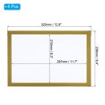 thumbnail image 2 of Unique Bargains A4 Magnetic Sign Holder, 4 Pack Magnetic Display Frame Self-Adhesive Picture Frame for Refrigerator, Golden, 2 of 7