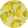 thumbnail image 1 of Ahgly Company Tapis Rond Lavable en Machine Intérieur Transitionnel Marron, 6 Pieds Rond, 1 of 7