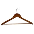 thumbnail image 4 of Mainstays, Adult Wooden Clothes Hanger, Walnut Color, 5 pack, 4 of 8